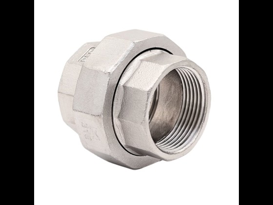 Durable union with conical seal in AISI 316 stainless steel, ideal for hygienic use in the food industry. Corrosion-resistant and long-lasting. Order online!