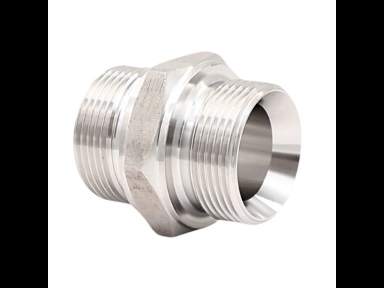Corrosion-resistant 60x60 degree nipple in stainless AISI 316, ideal for the food industry. Order today!