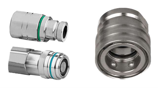 Collage of Cejn couplings and a water coupling housing