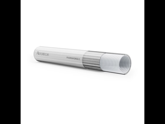 Corrugated durable Teflon hose with steel braid and silicone cover. Suitable for high temperatures and pressures. Order online here!
