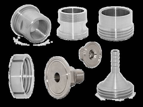Find the full range of our special dairy fittings - available in various sizes and dimensions. We supply high quality products to the process industry.