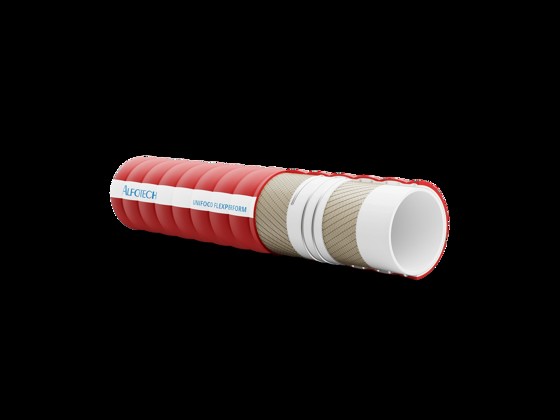 16 Bar flexible hose suitable for transporting beer and beverages with alcohol up to 13%. The hose can be used for oily and fatty foods.