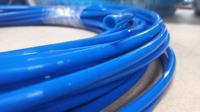 Blue Teflon hose spool