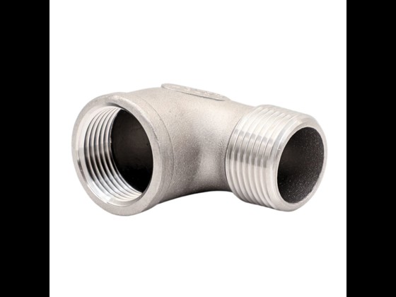 Durable pipe elbow in AISI 316 stainless steel, perfect for the food industry's hygiene and corrosion resistance needs. Order online!