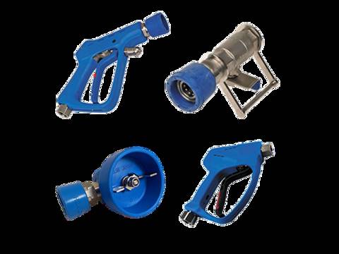 Water guns for low-pressure cleaning system of high quality. The guns are made for low-pressure systems, rinsing and cleaning tasks. See them here.