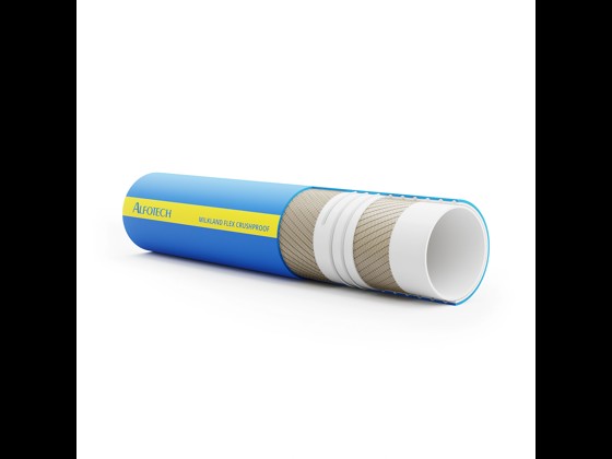 Mikland Flex Crushproof milk hose designed for taste- and odor-free transport of media. Extra flexible via built-in plastic spiral. Order here.
